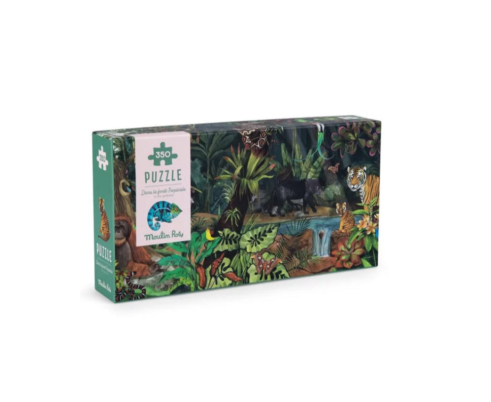 Puzzle forêt tropicale 350 pièces - Tout autour du monde - Moulin Roty