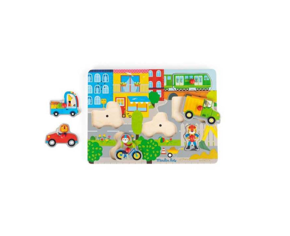 Puzzle sonore en bois - Les Popipop - Moulin Roty