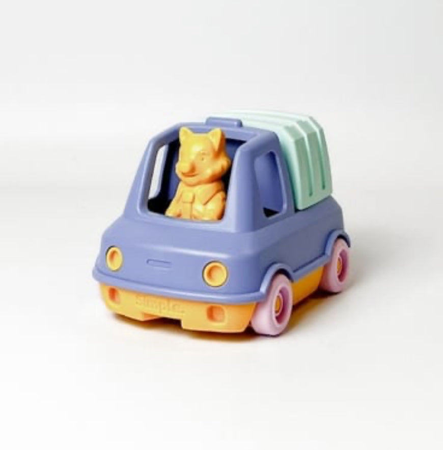 Jouet recyclé et recyclable - camion poubelle - Simple.