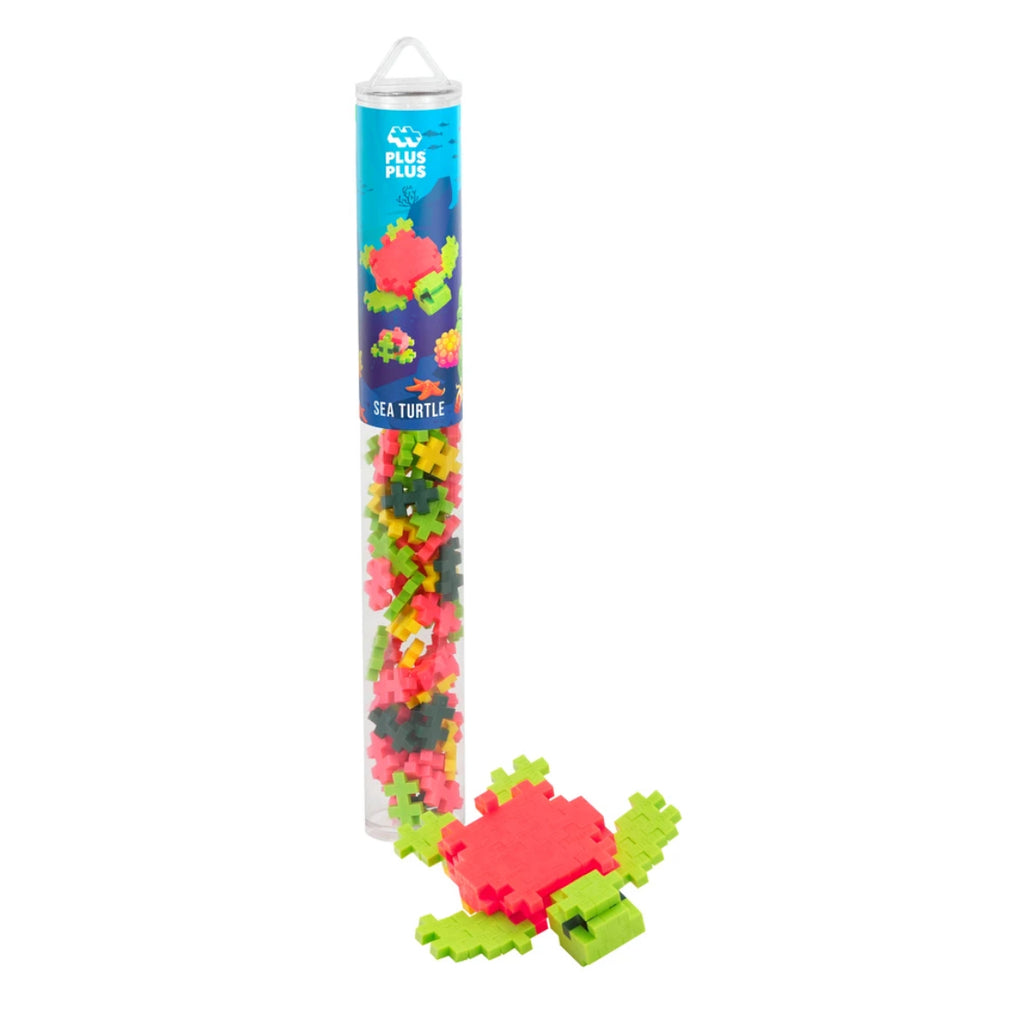 Jeu de construction tube 100 pièces - Tortue - Plus Plus