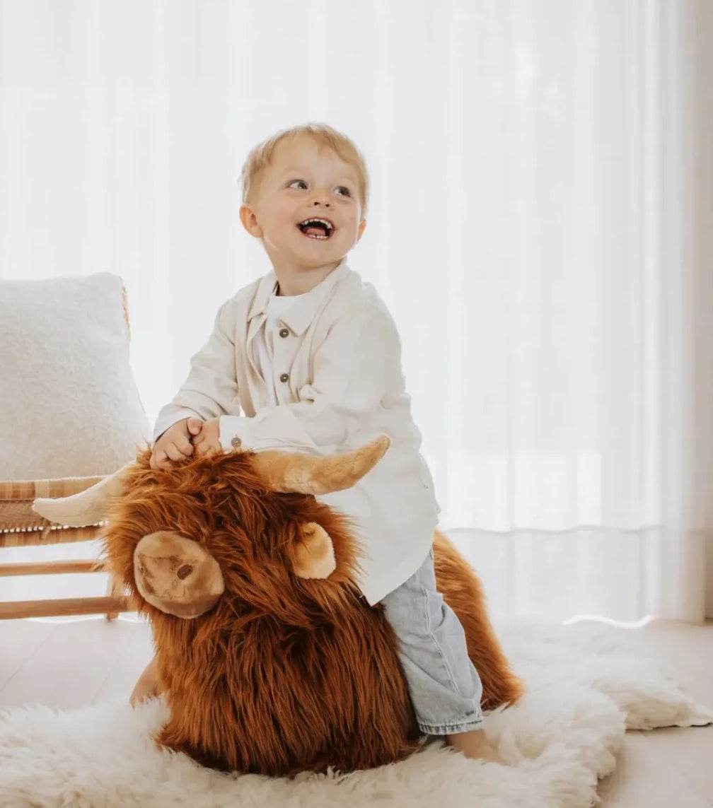 Animal sauteur  - Vache Highland -  Wild & Soft