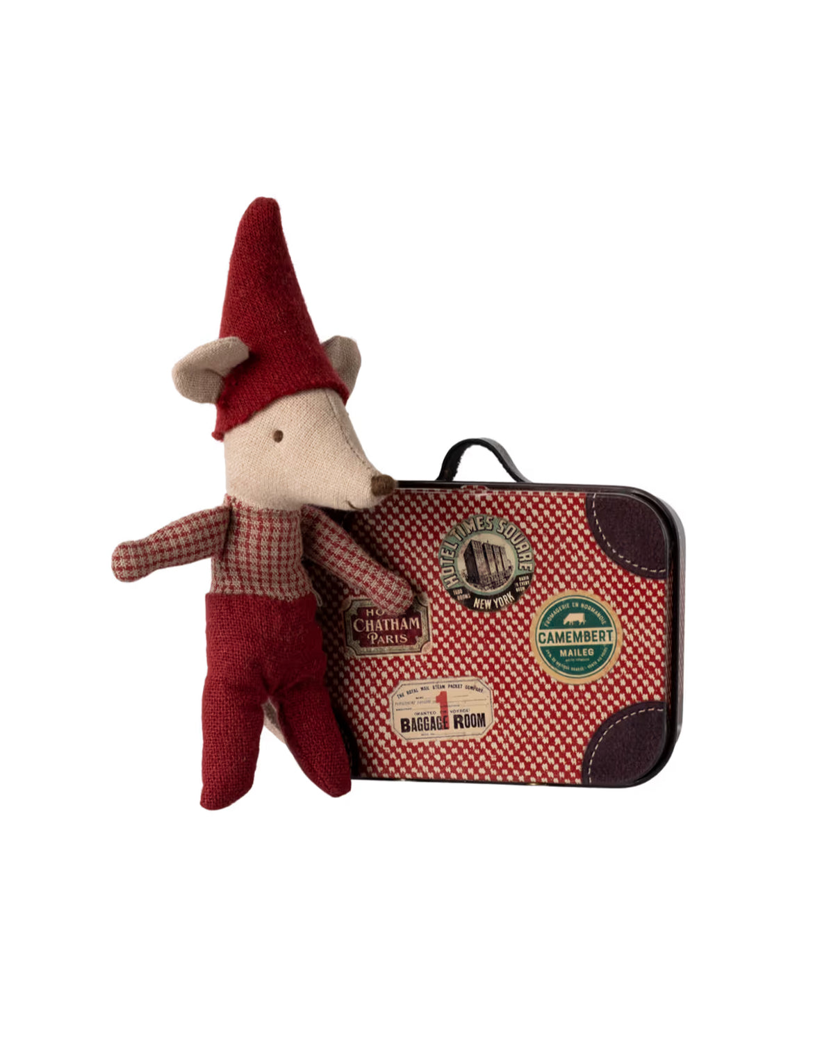 Souris de Noël - bébé et sa valise - Maileg