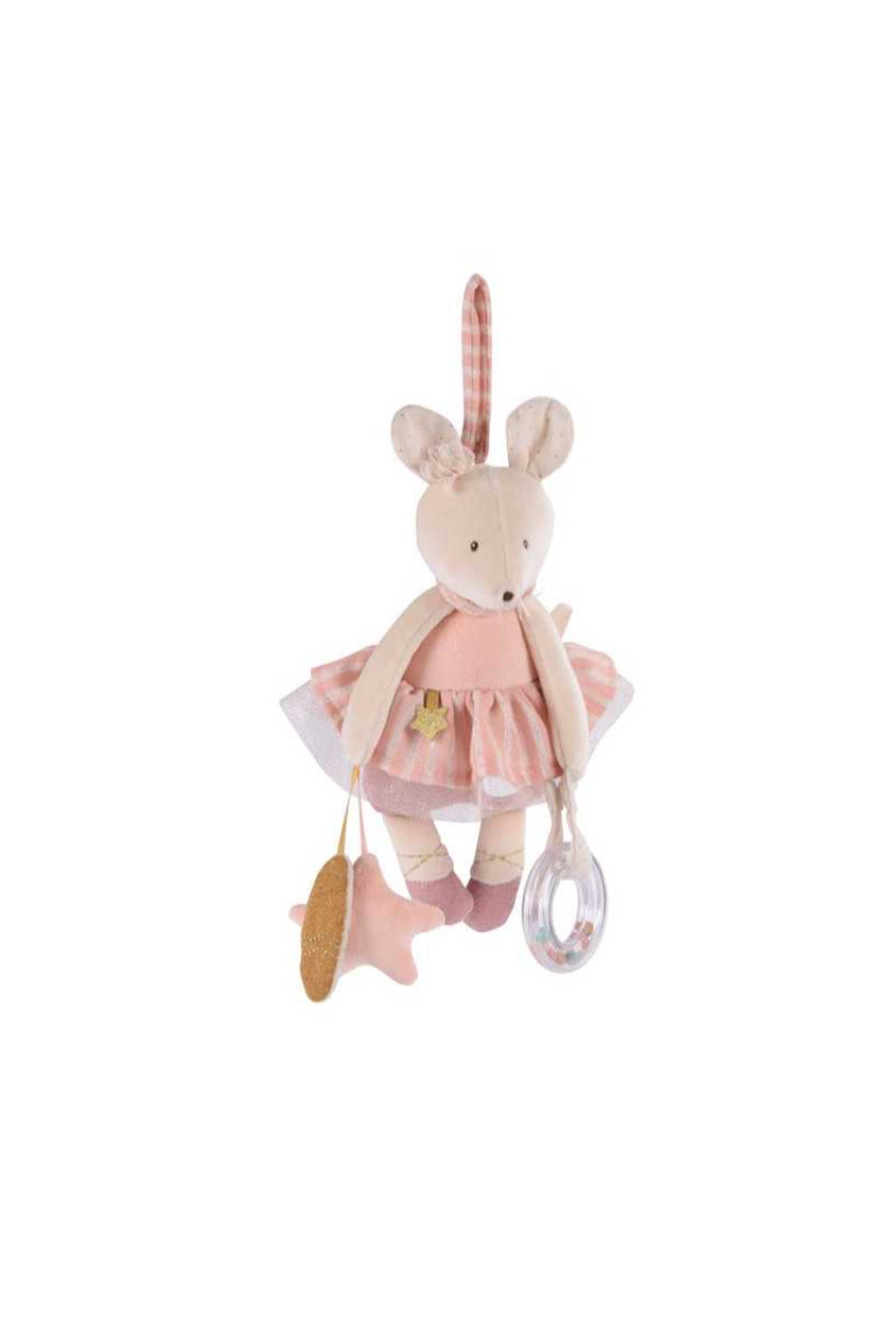 Peluche mobile d'activités souris - La Petite Ecole de Danse -  Moulin Roty