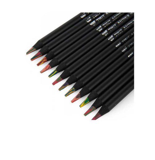 12 crayons de couleur  multicolore - Tout Autour du Monde -  Moulin Roty