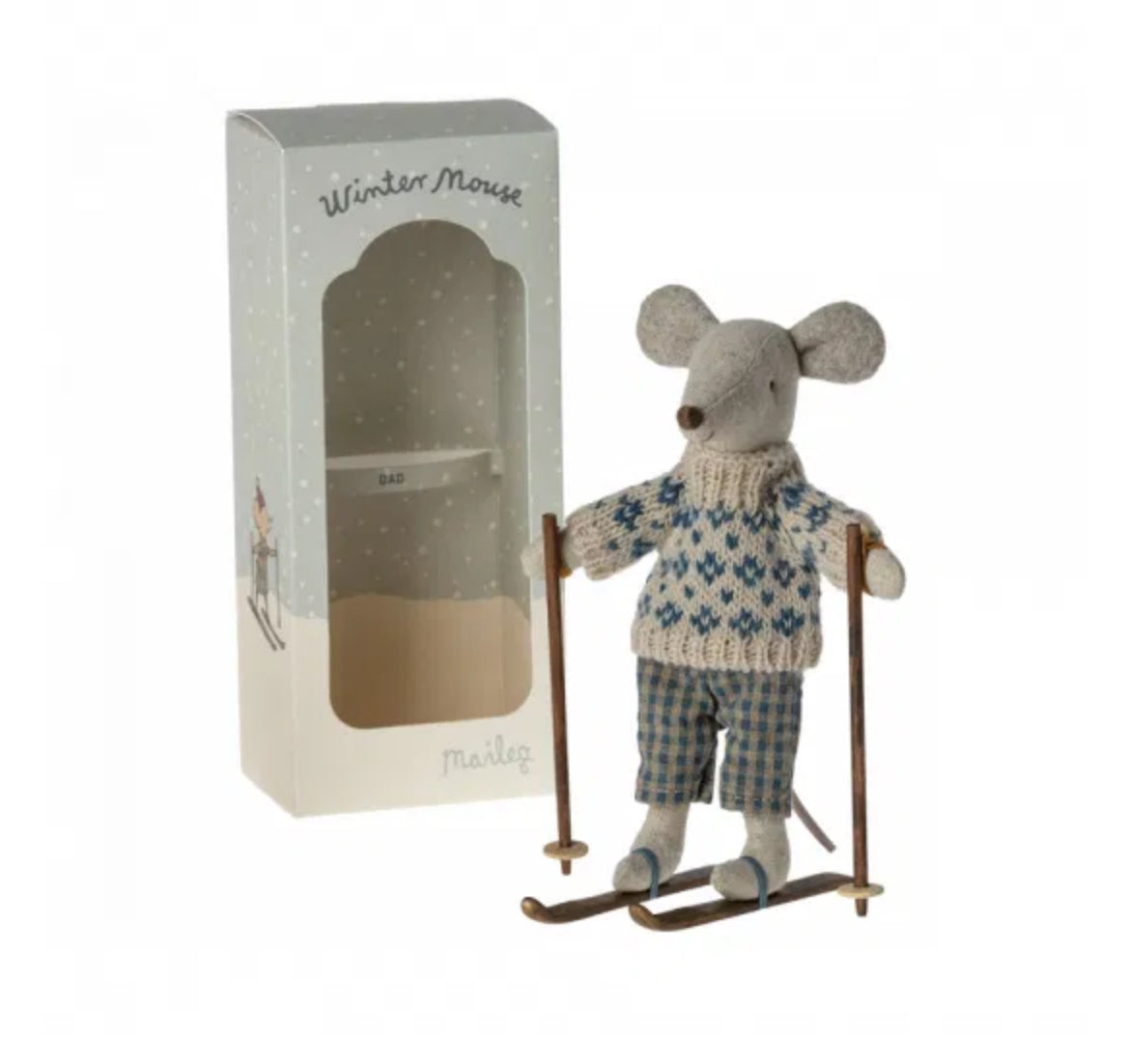 Souris papa - Ski - Maileg