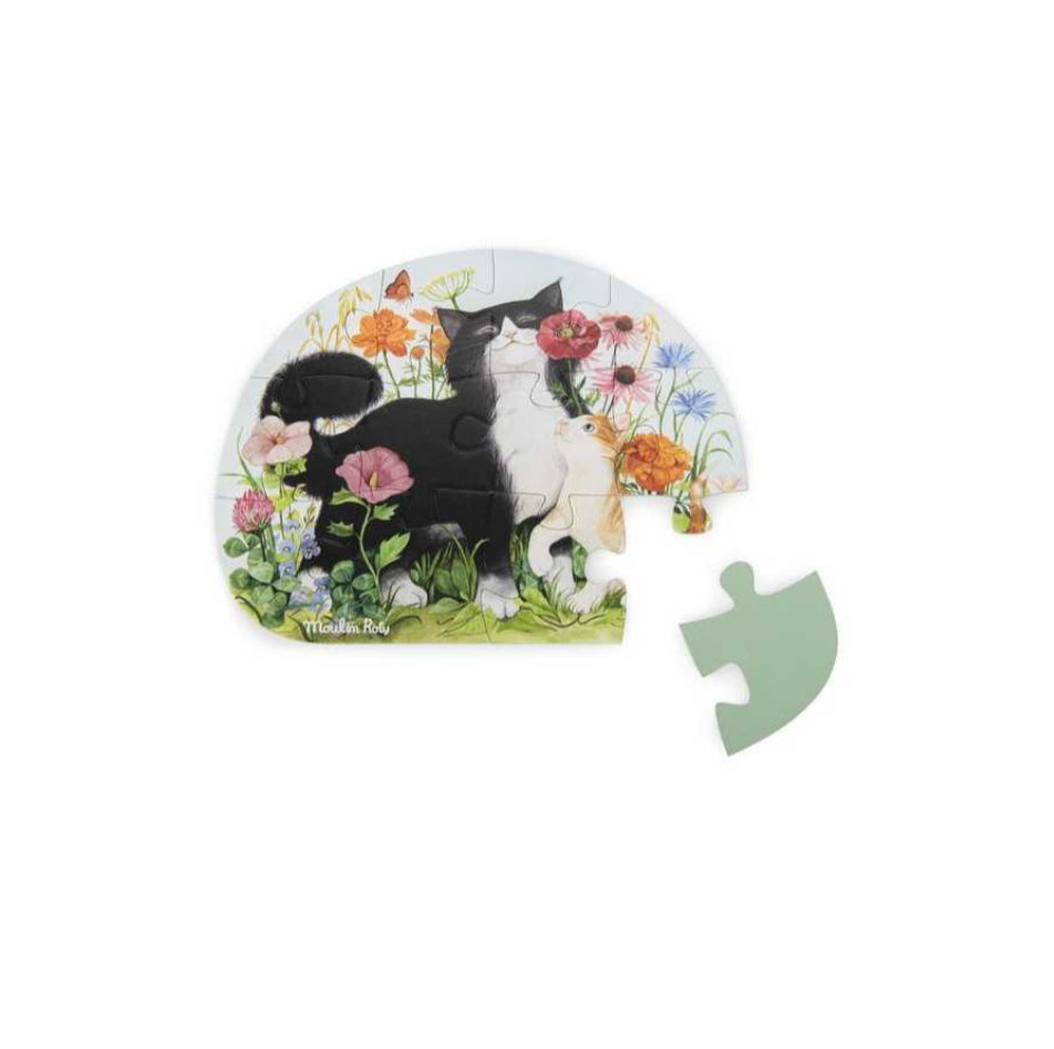 4 Mini puzzles les animaux - Le Jardin du Moulin - Moulin Roty