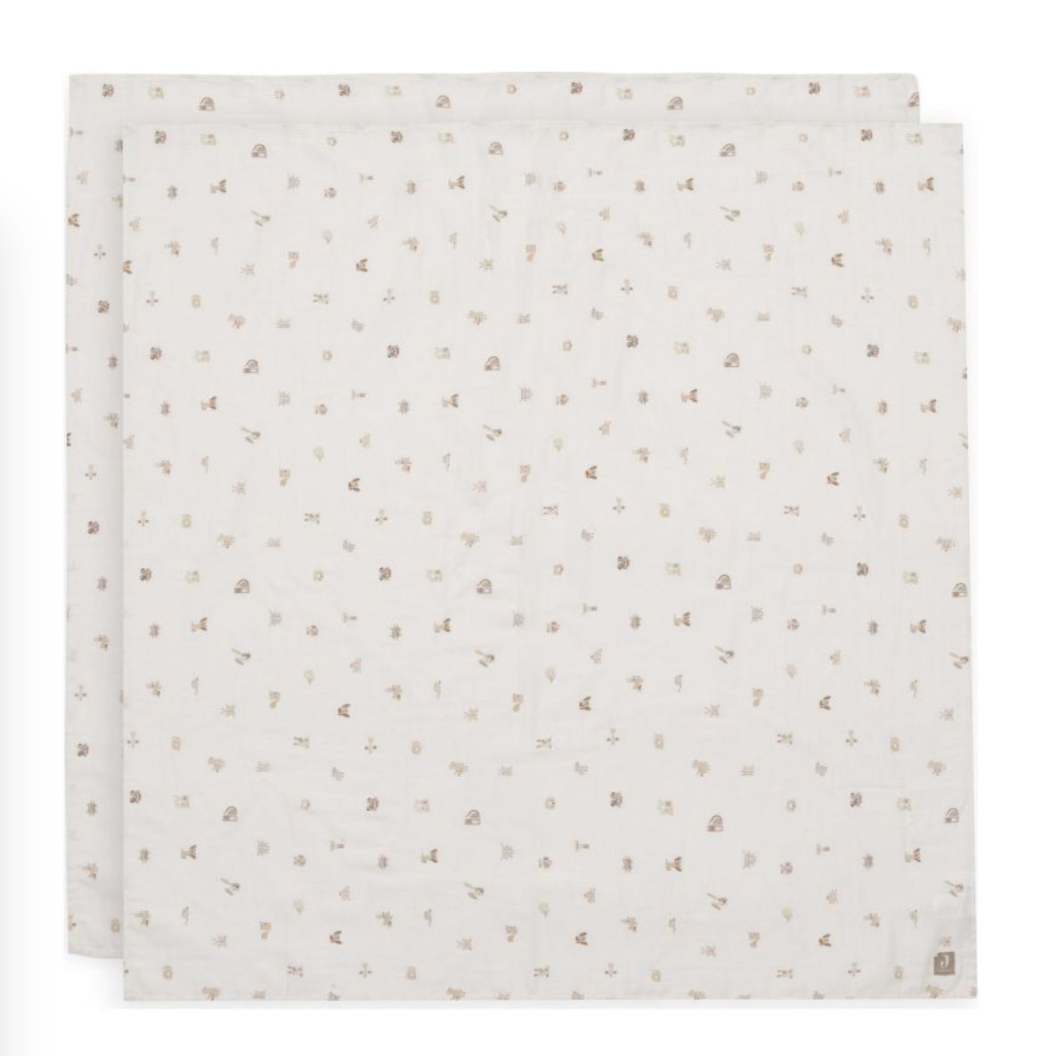 Lot de 2 langes 115 x 115 cm - Animal Friends - Jollein