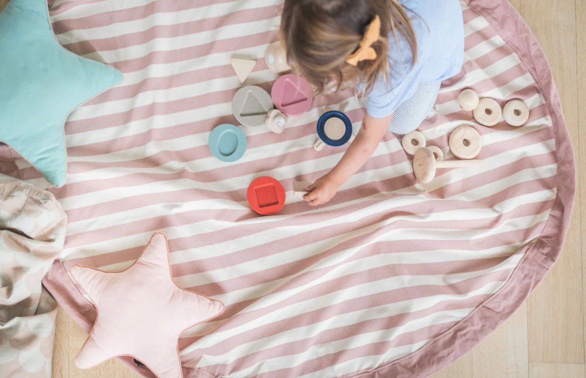 Tapis de jeu 2 en 1 - Strip rose -  Play&Go