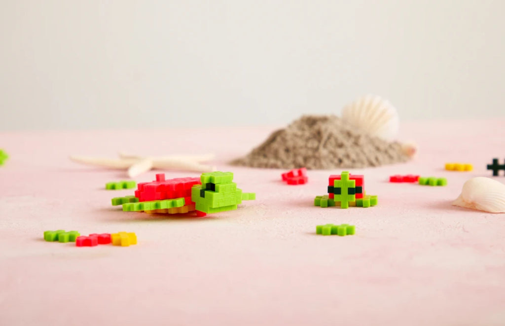 Jeu de construction tube 100 pièces - Tortue - Plus Plus