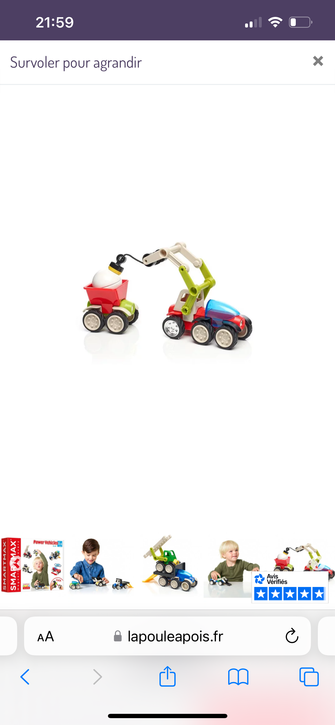 Jeu magnétique - Les Véhicules - Smartmax