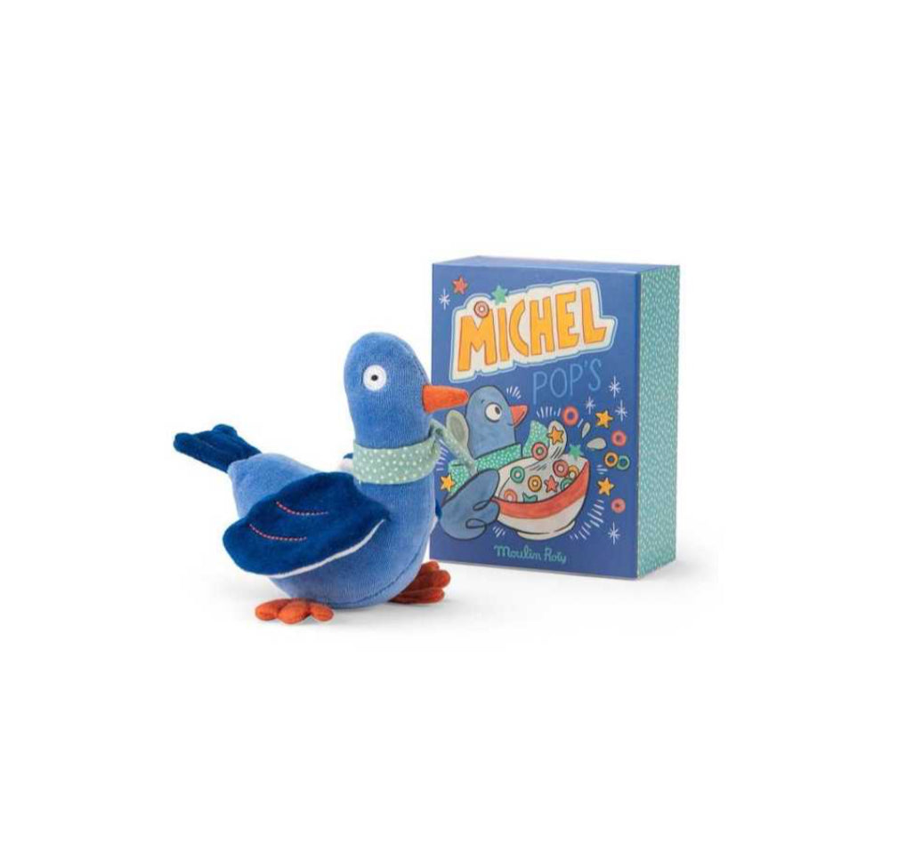 Peluche hochet pigeon - Puce & Pilou -  Moulin Roty