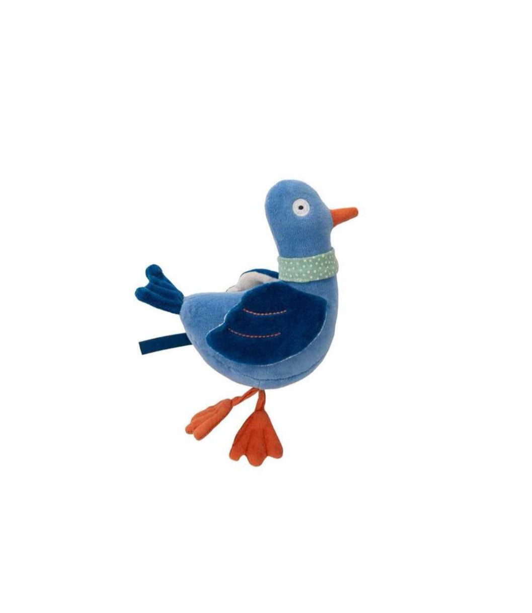Peluche hochet pigeon - Puce & Pilou -  Moulin Roty