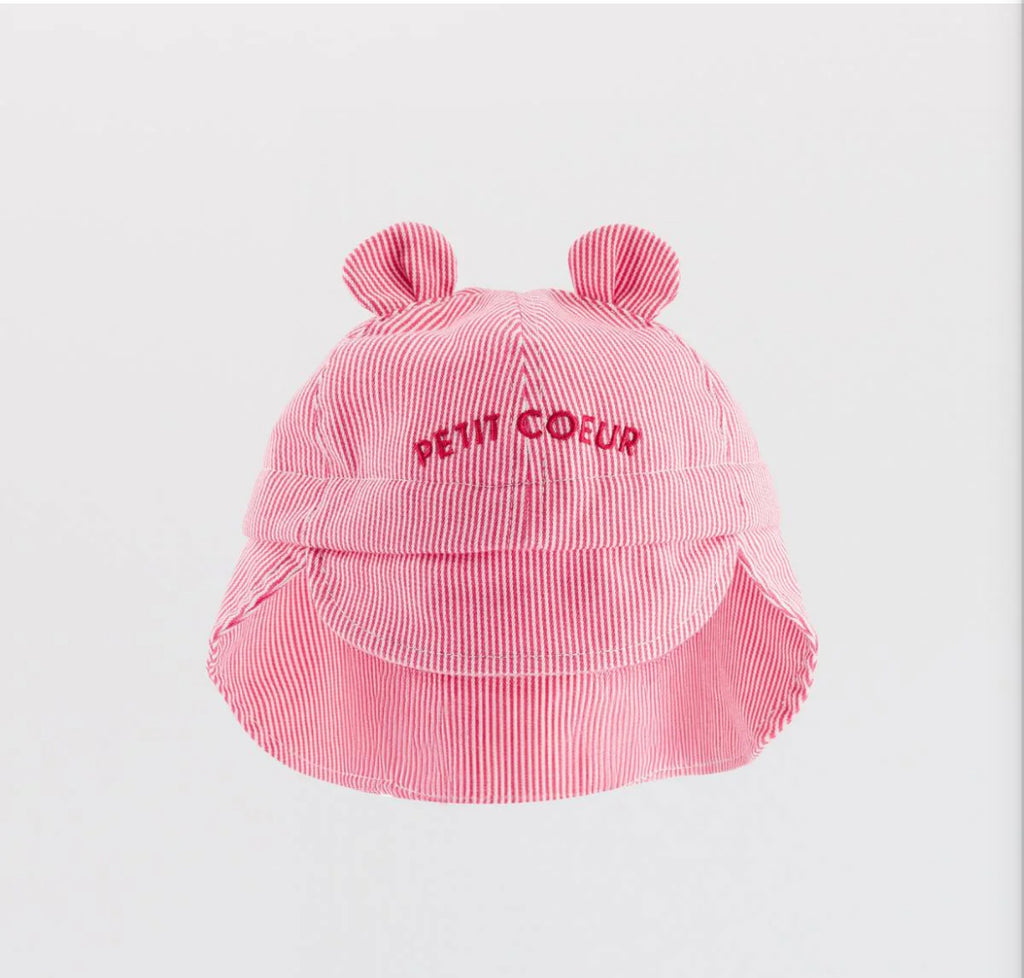 Chapeau bébé 6/12 mois - Petit Coeur - Chamaye