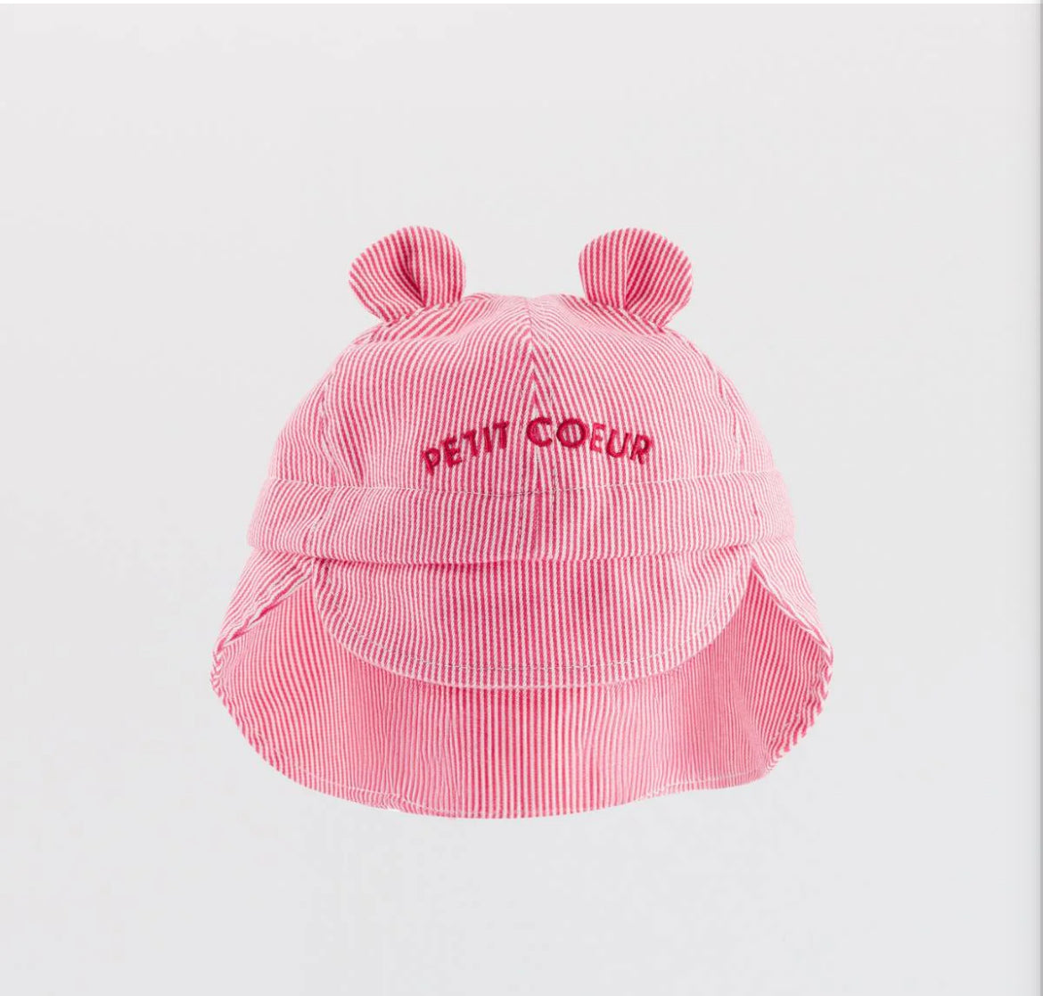 Chapeau bébé 6/12 mois - Petit Coeur - Chamaye