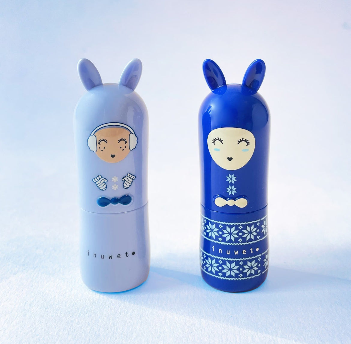 Trousse duo de baumes à lèvres édition limitée Hiver - Vanille coco / Fraise - Inuwet