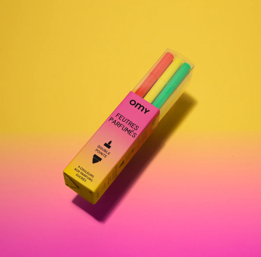 Feutres parfumés - 9 couleurs -  OMY