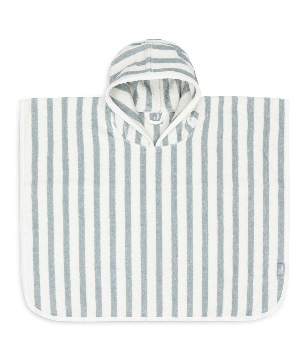 Poncho de bain - strip Sea Green -  Jollein