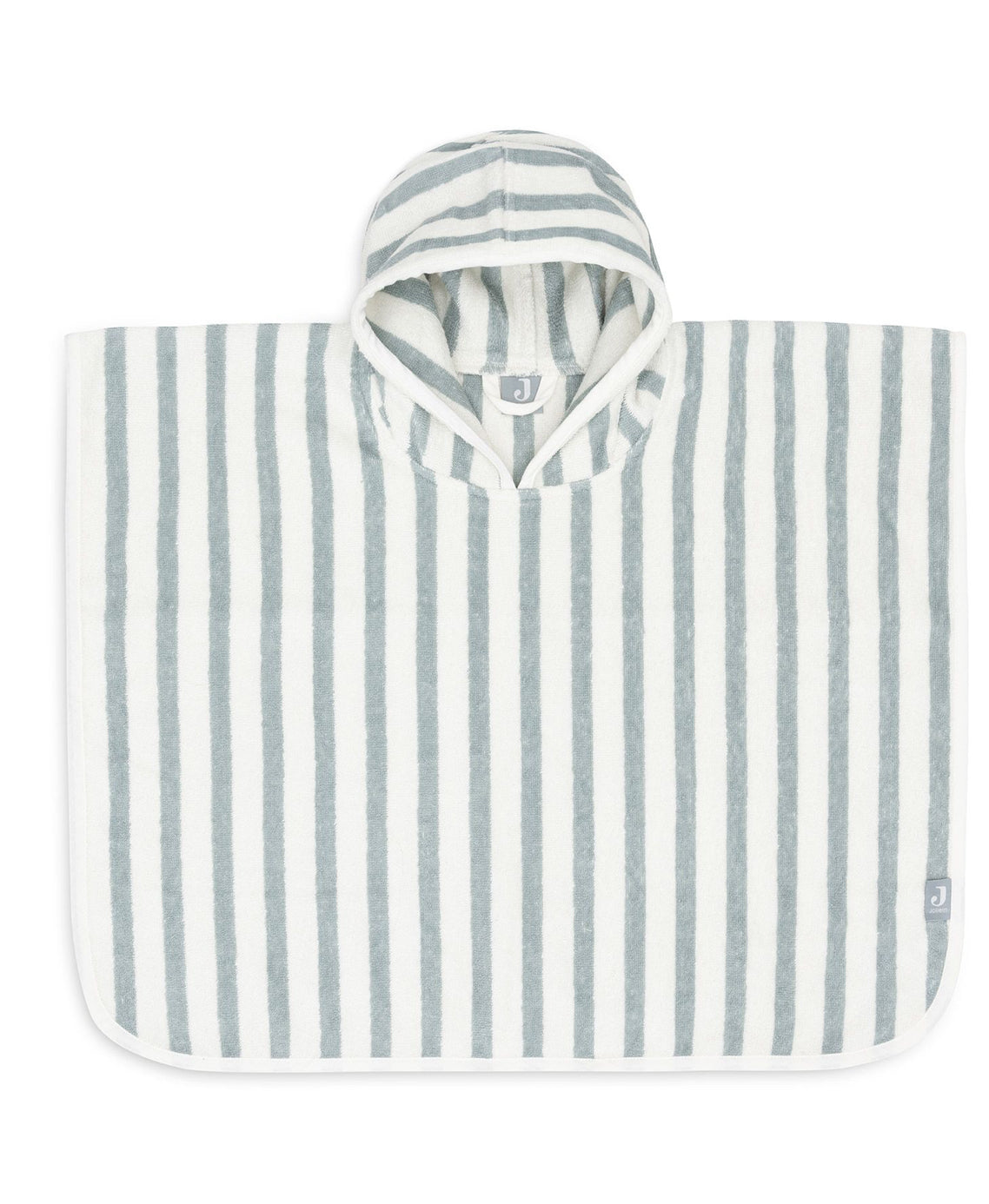 Poncho de bain - strip Sea Green -  Jollein