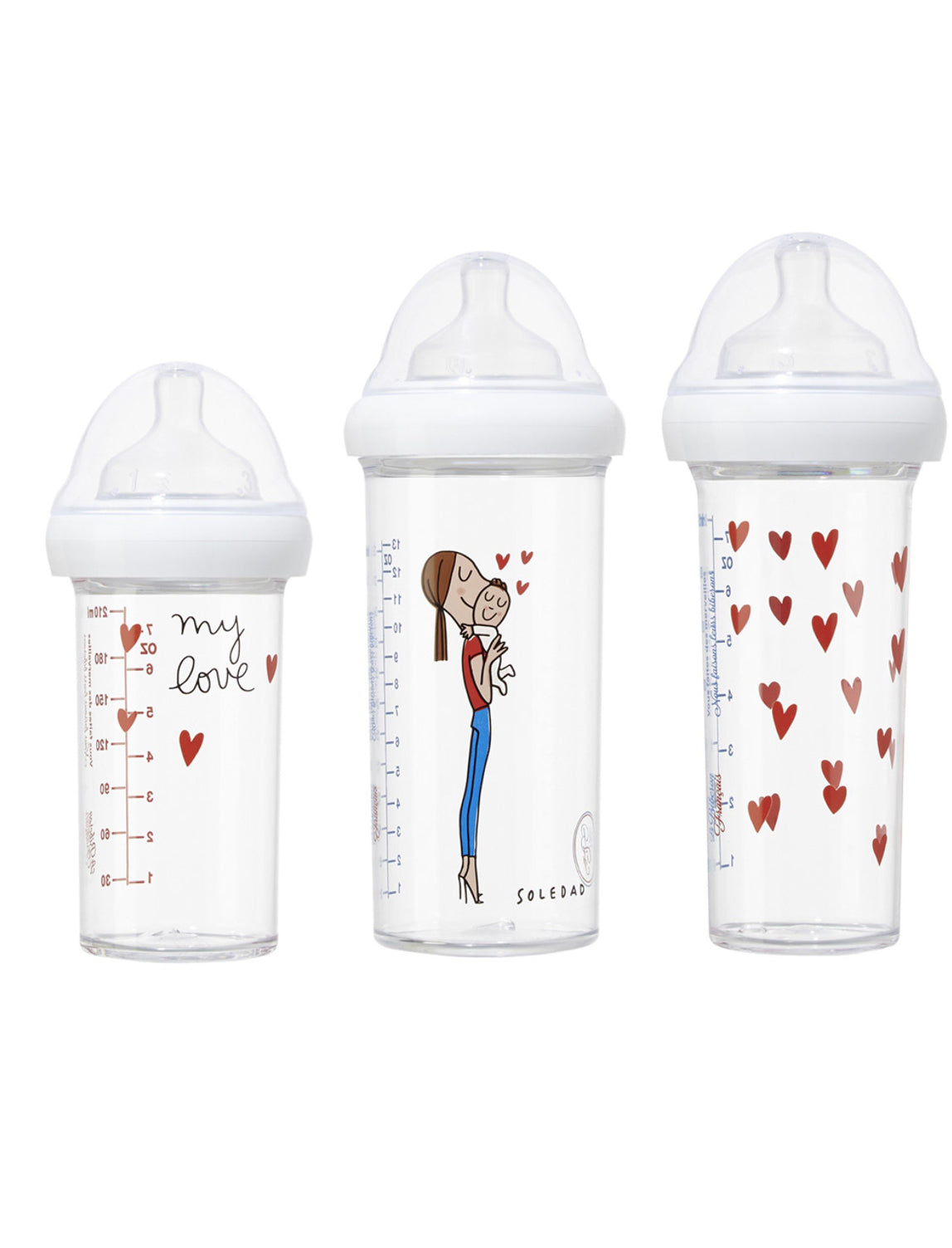 Lot de 3 biberons - My Love - Le Biberon Français