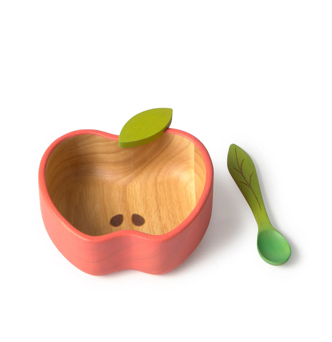 Set vaisselle Bol & Cuillère - Pepa la Pomme - Oli&Carol