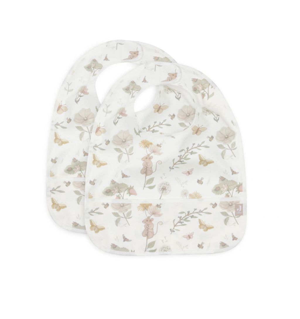 Set de 2 bavoirs imperméables - Souris - Jollein