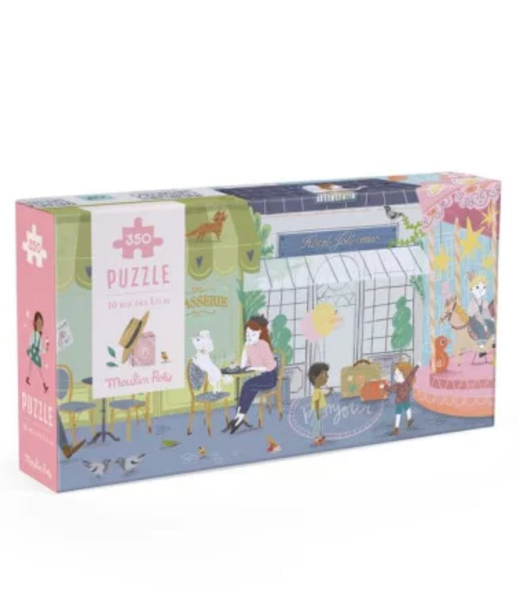 Puzzle 350 pièces 10 rue des Lilas - Les Parisiennes -  Moulin Roty