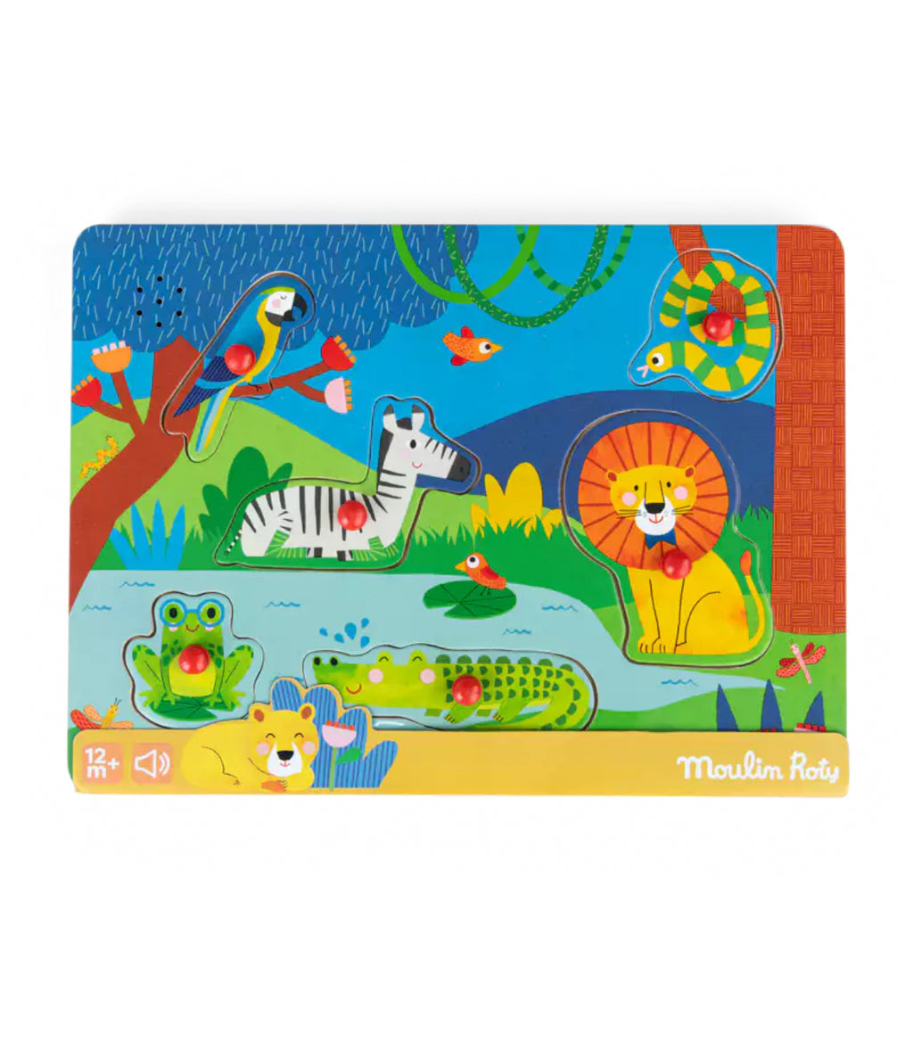 Puzzle sonore en bois - Les Toupitis - Moulin Roty