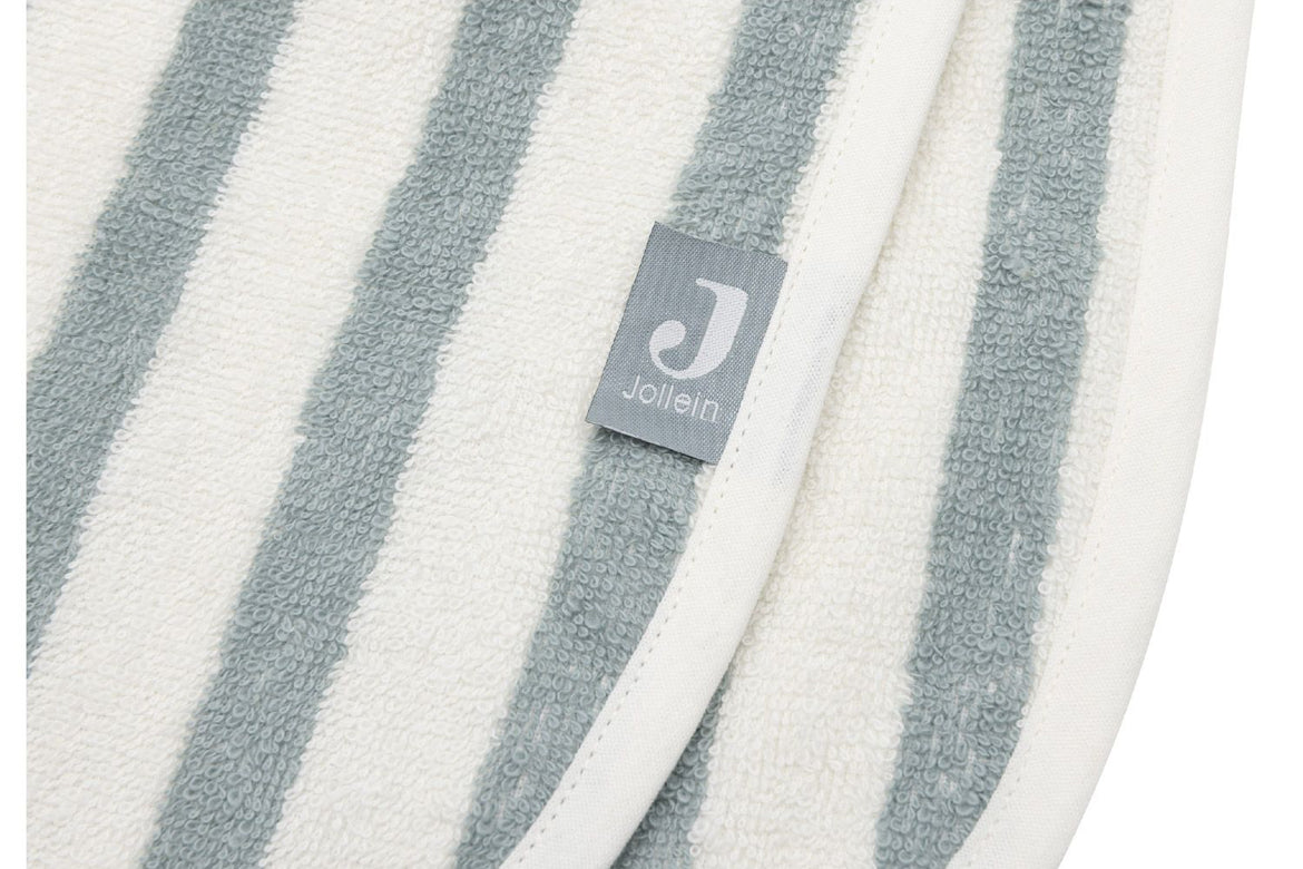 Poncho de bain - strip Sea Green -  Jollein