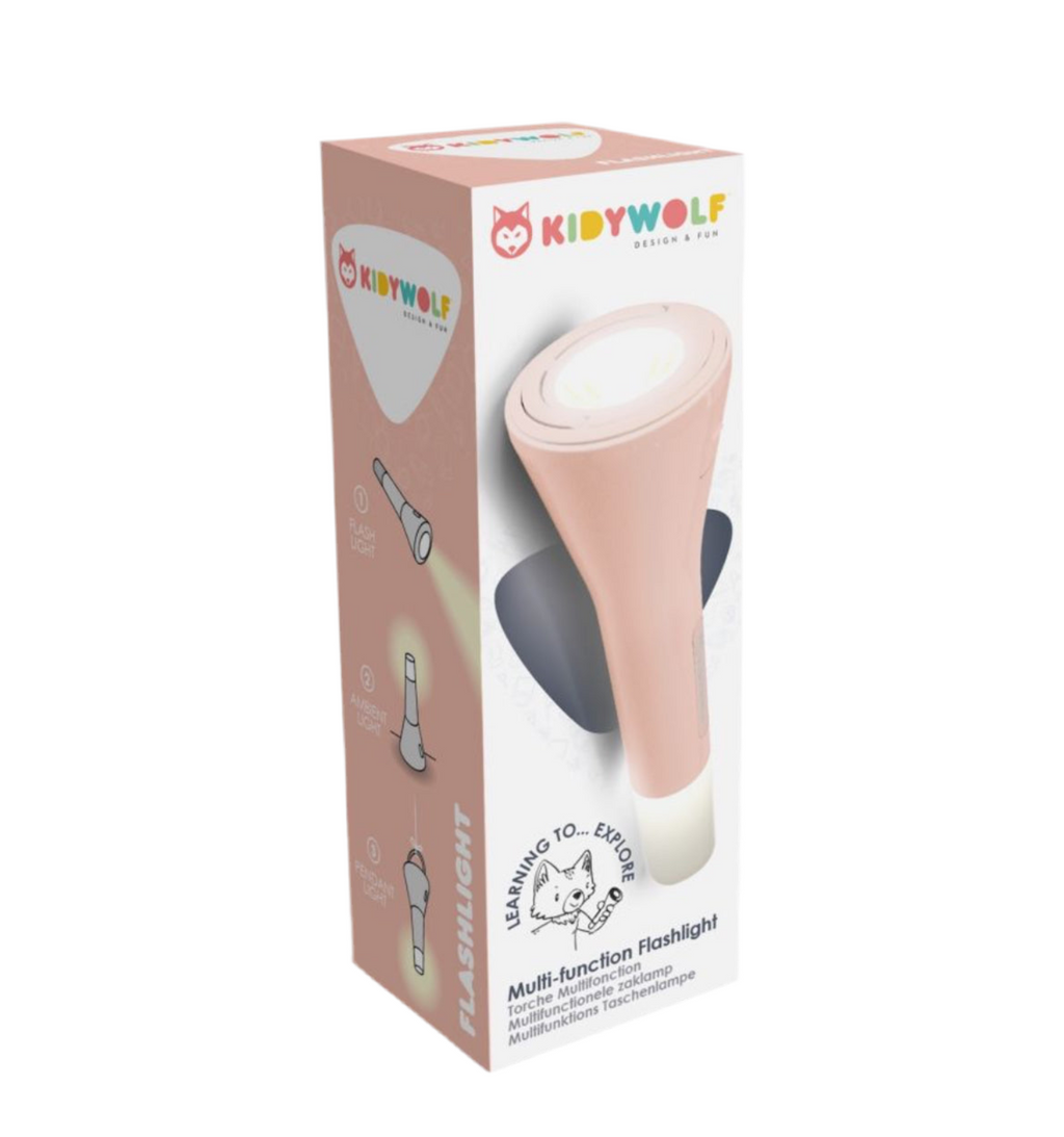 Lampe de poche 3 en 1 rose Kidyflashlight