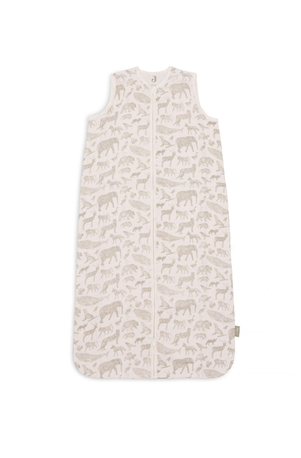 Gigoteuse Gaze de Coton sans manches 70 cm - Animal Olive - Jollein