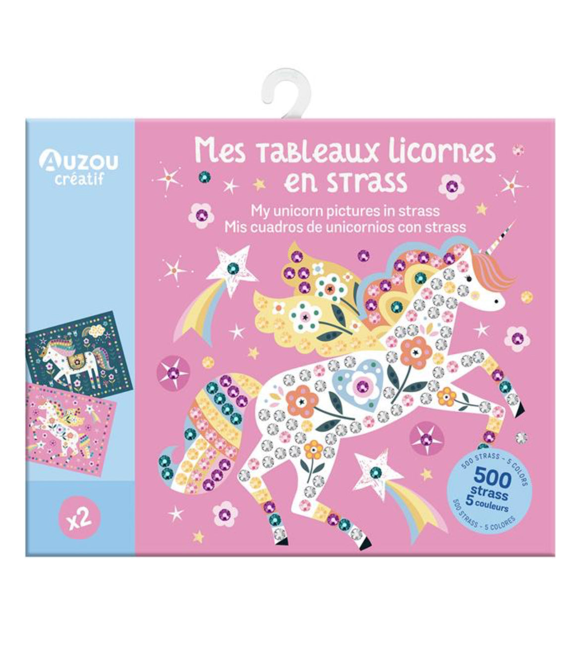 Mes tableaux licornes en strass - Auzou