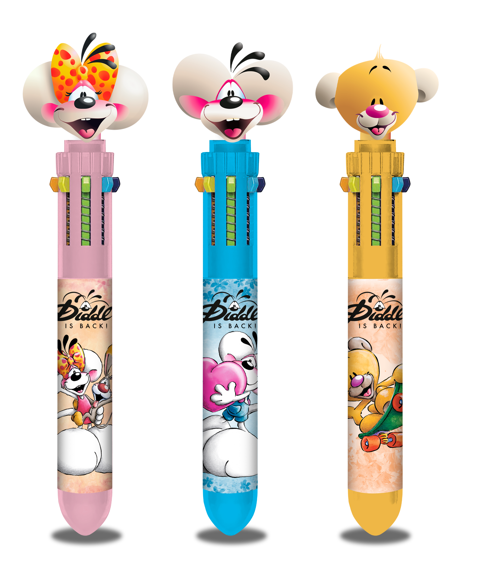 Stylo - 3D 10 couleurs - Diddl