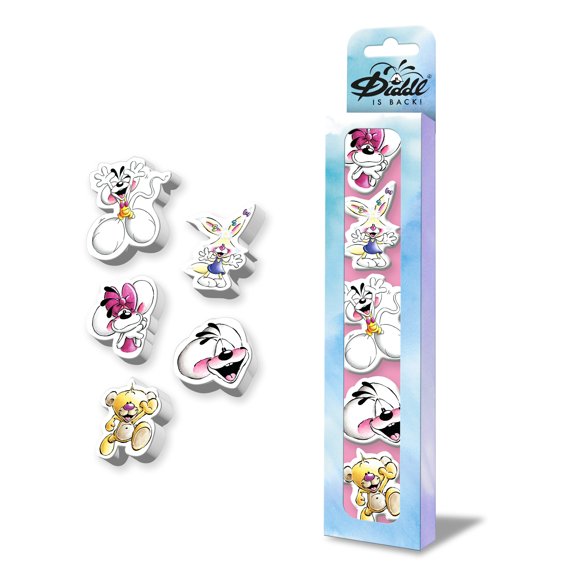 Set de gommes 3D - Diddl