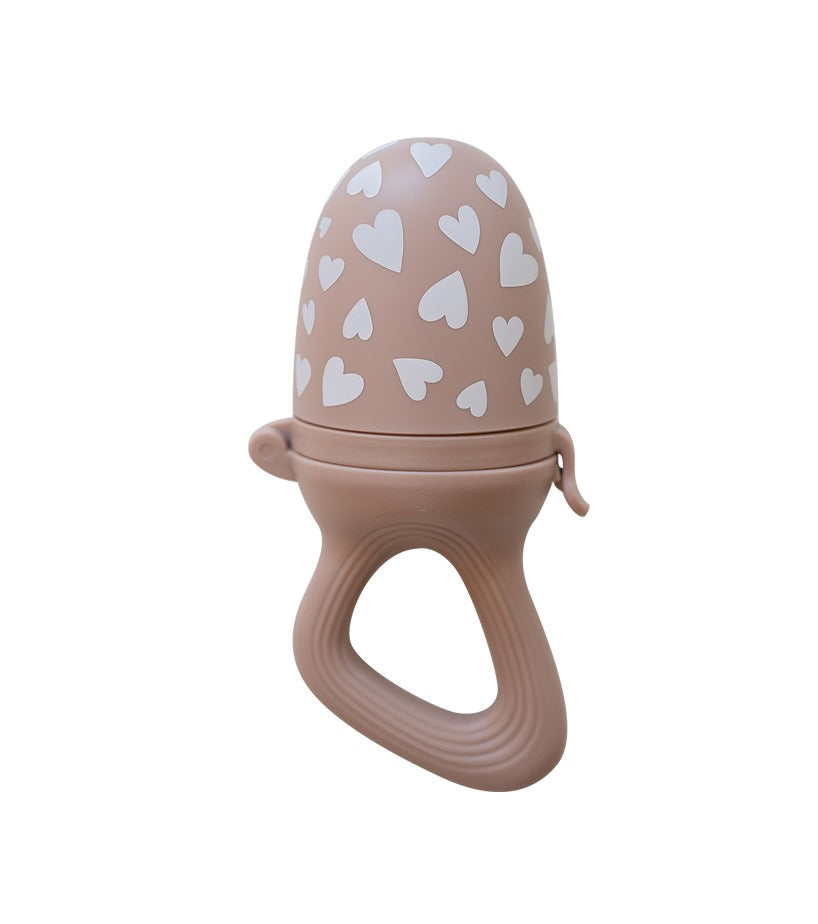 Grignoteuse - Coeurs Taupe rose - Zakuw
