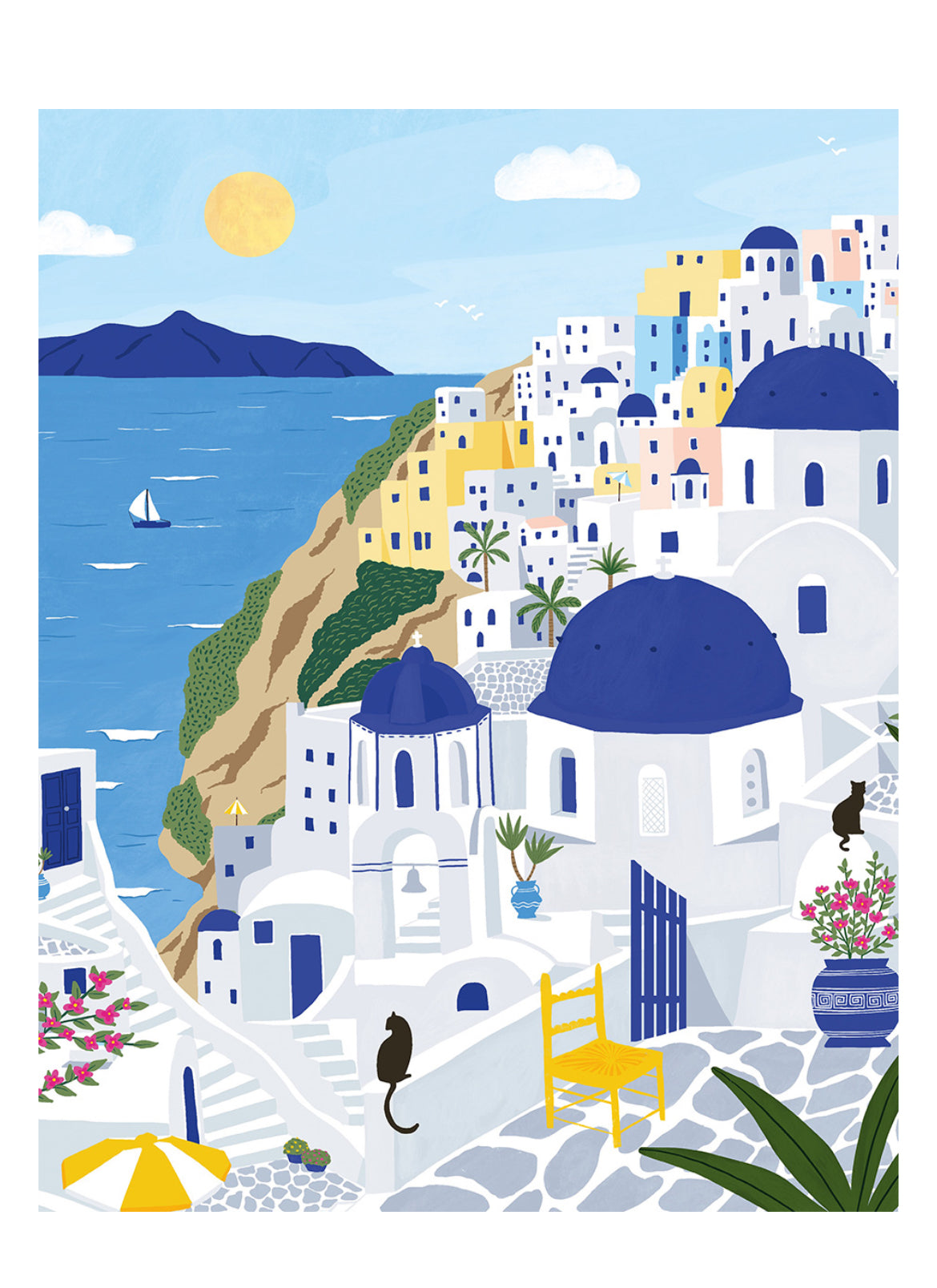 Puzzle 500 pièces - Santorin - Pieces & Peace