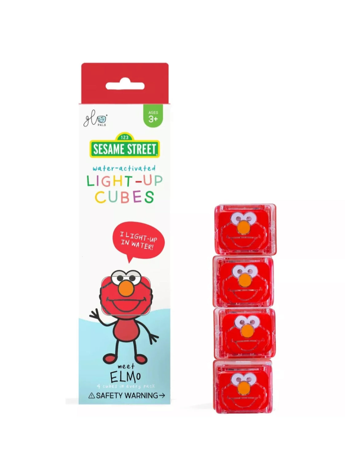 Lot de 4 cubes lumineux - Elmo - Glo Pals