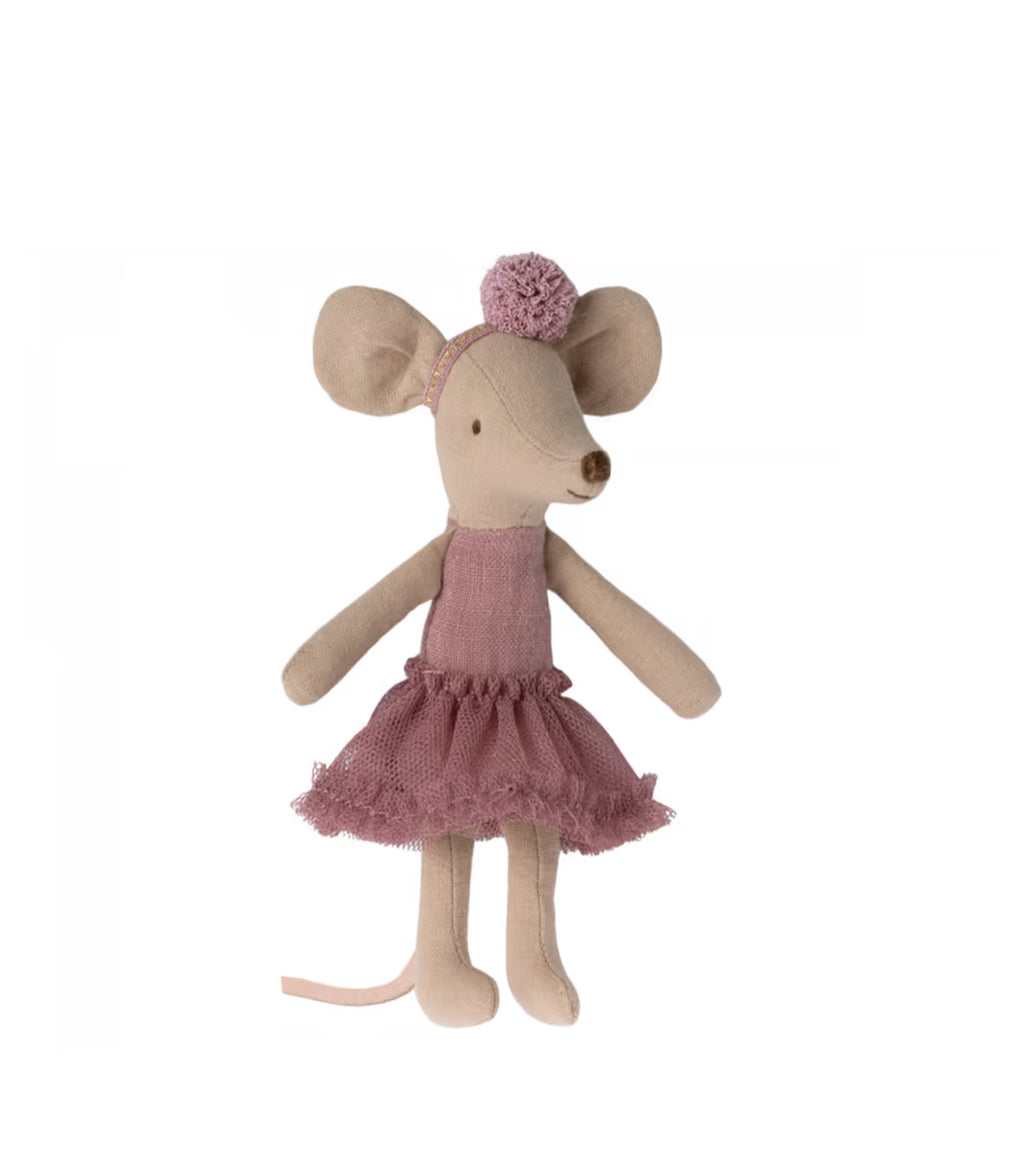 Souris grande soeur ballerine - Rose - Maileg