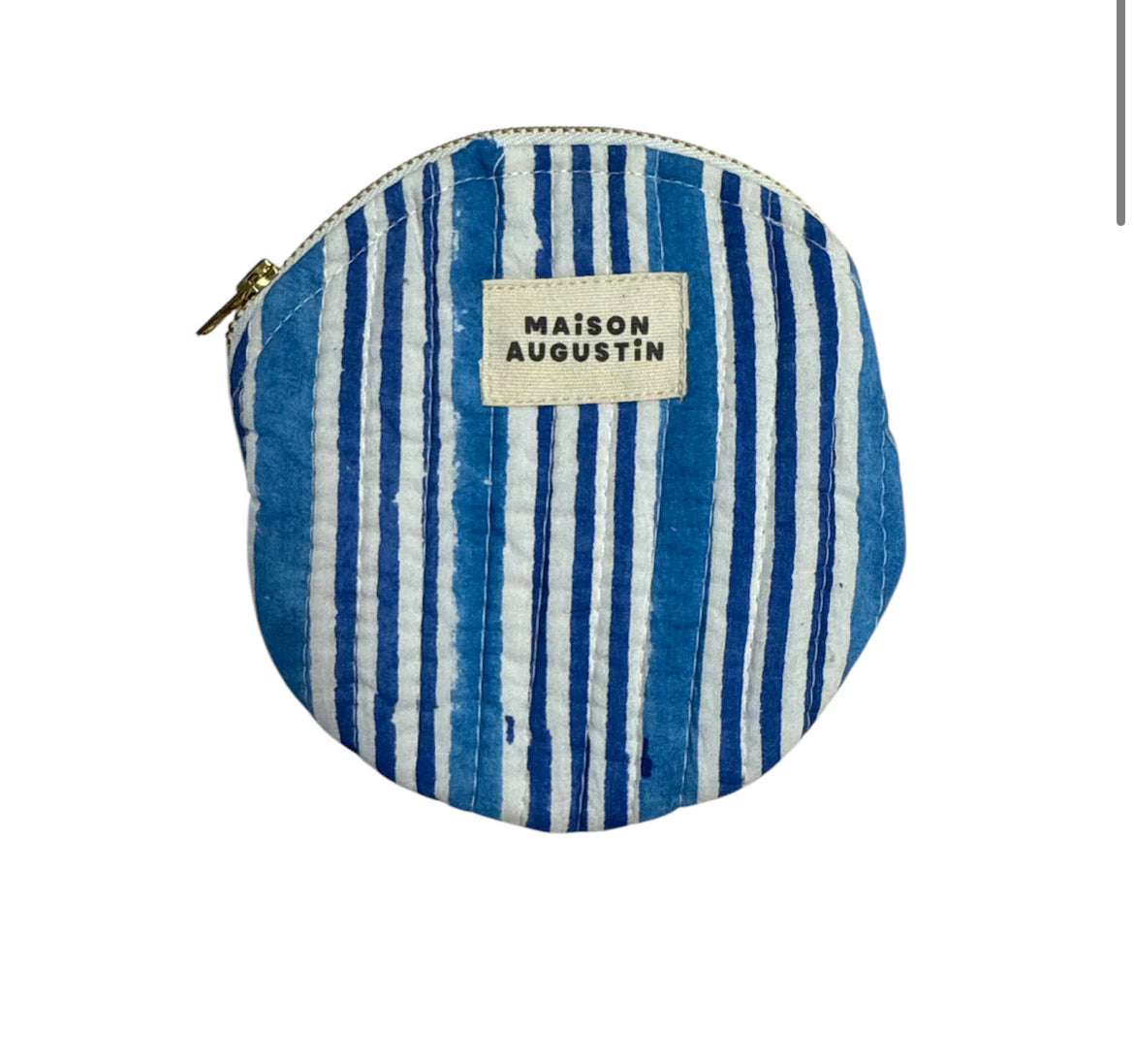 Porte-monnaie - Stripe bleu - Maison Augustin