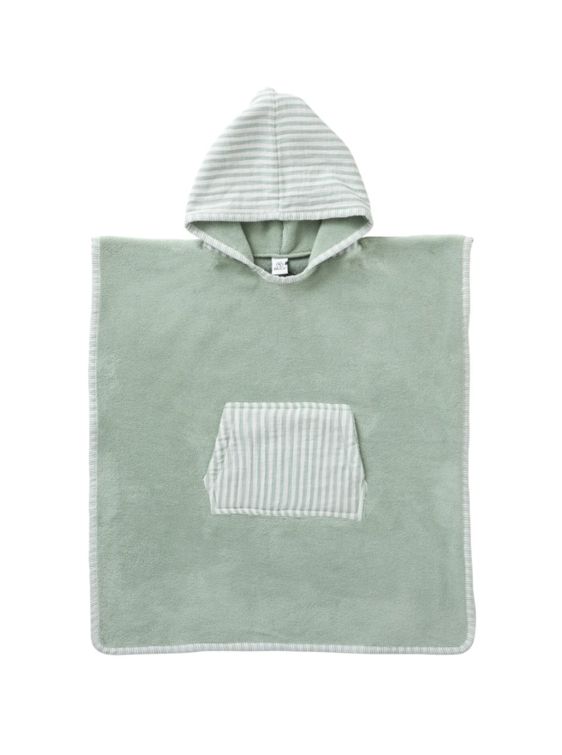 Poncho de bain - Vert de Gris -  BB&CO