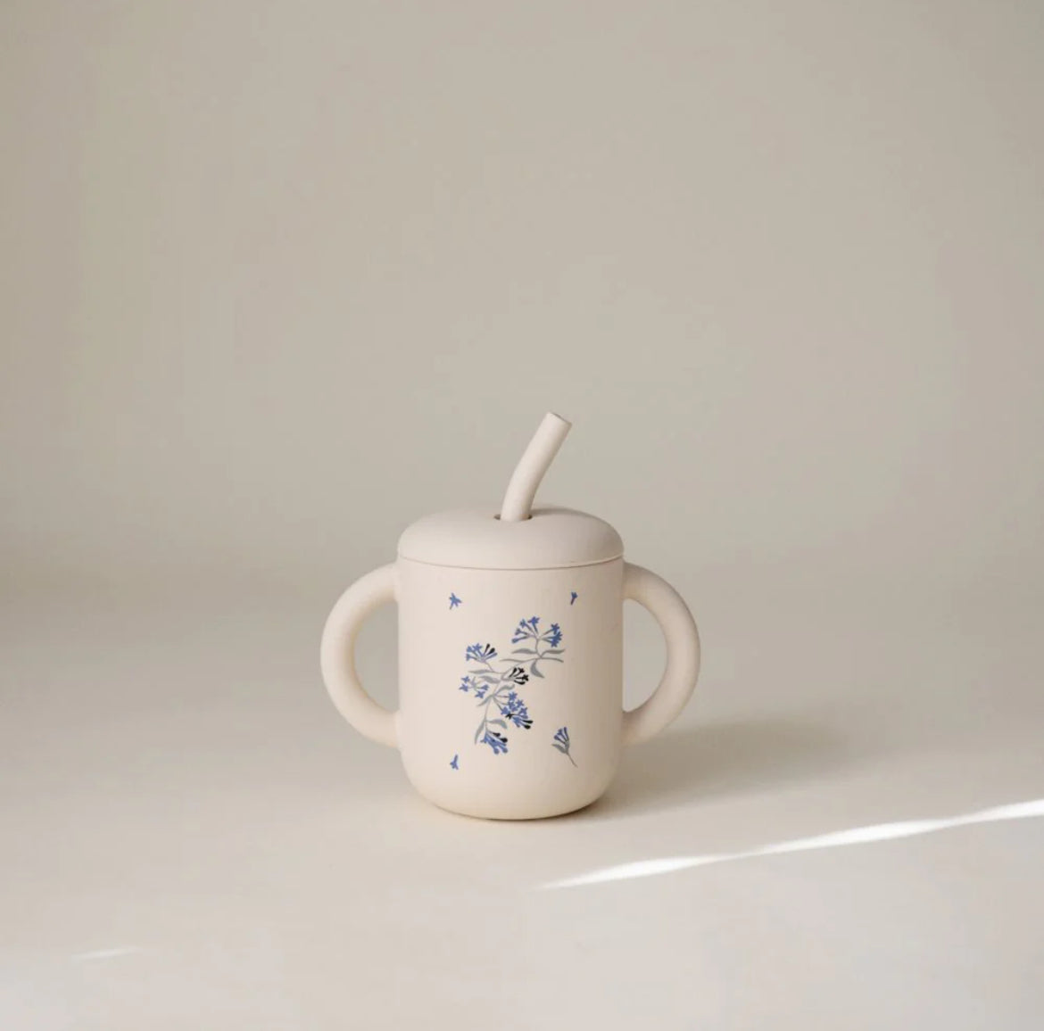 Tasse d'apprentissage - Fleurs bleues - Mushie
