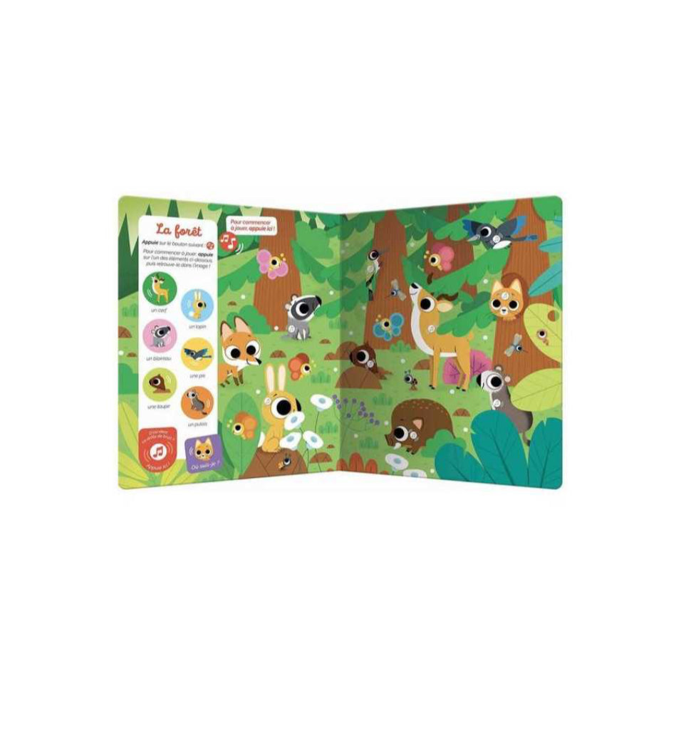 Mon cherche et trouve sonore des touts petits - Les animaux - Auzou