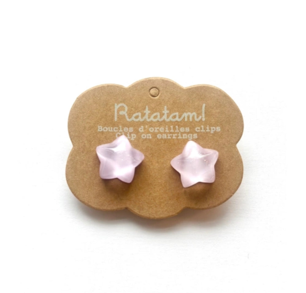 Boucles d'oreilles clip - Etoiles  - Ratatam