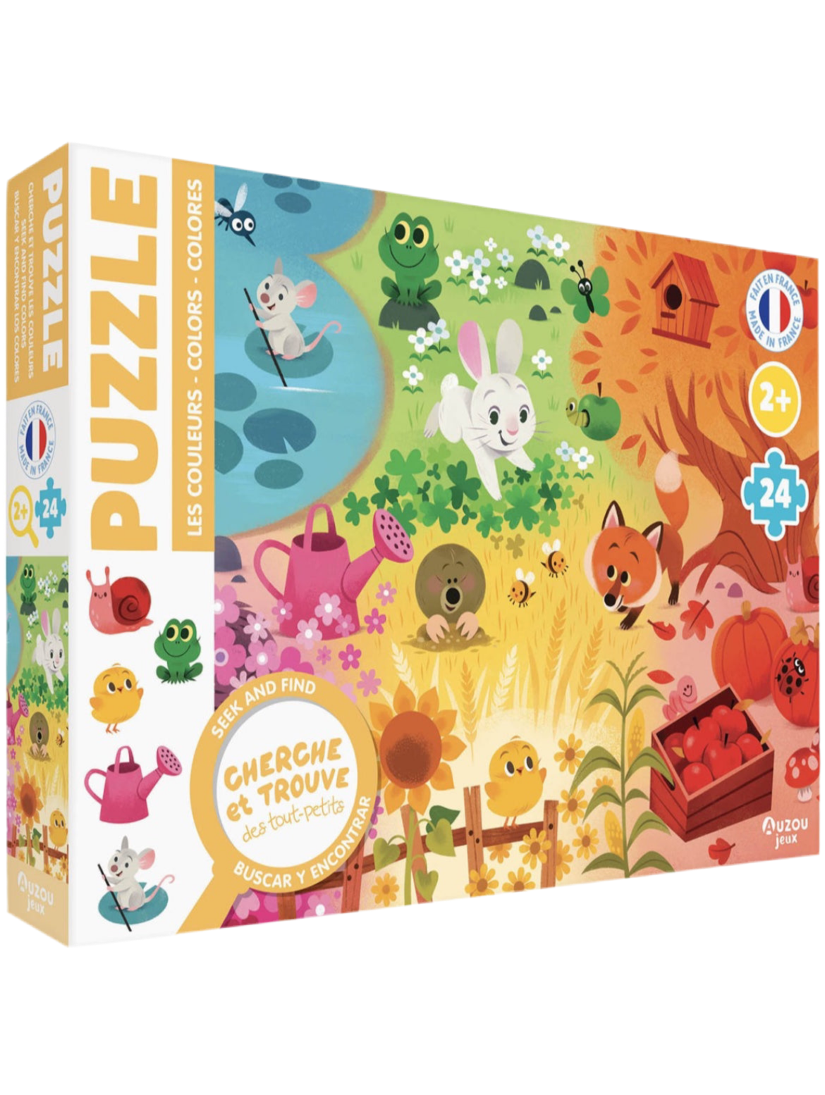 Puzzle cherche & trouve 24 pièces - Les Couleurs - Auzou