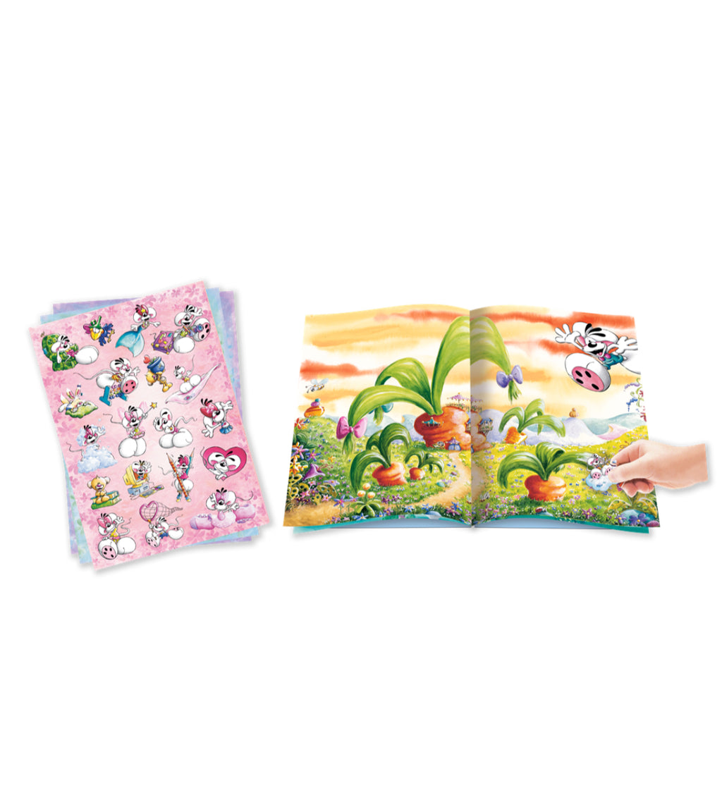 Cahier avec stickers repositionnables A5 - Diddl