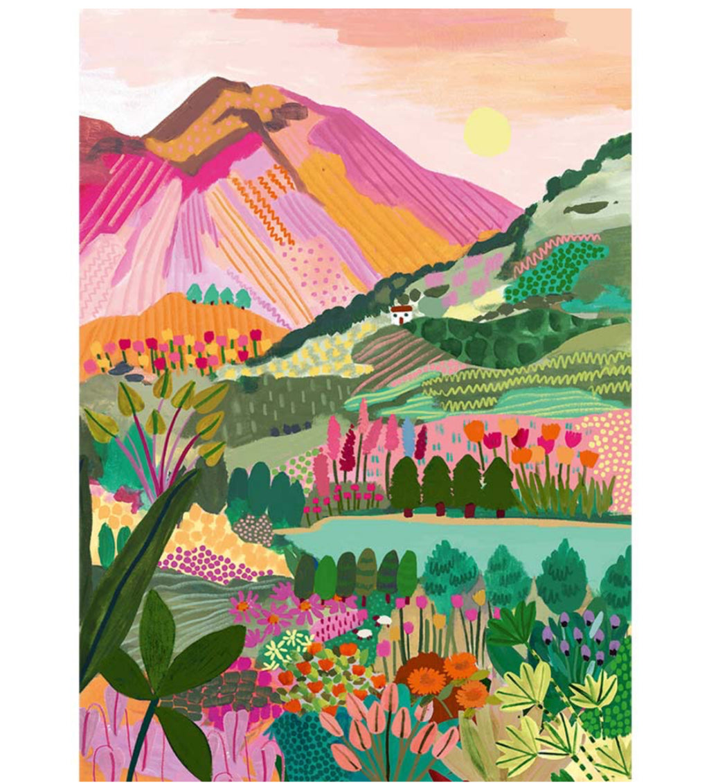 Puzzle 1000 pièces - Rainbow Mountain - Pieces & Peace