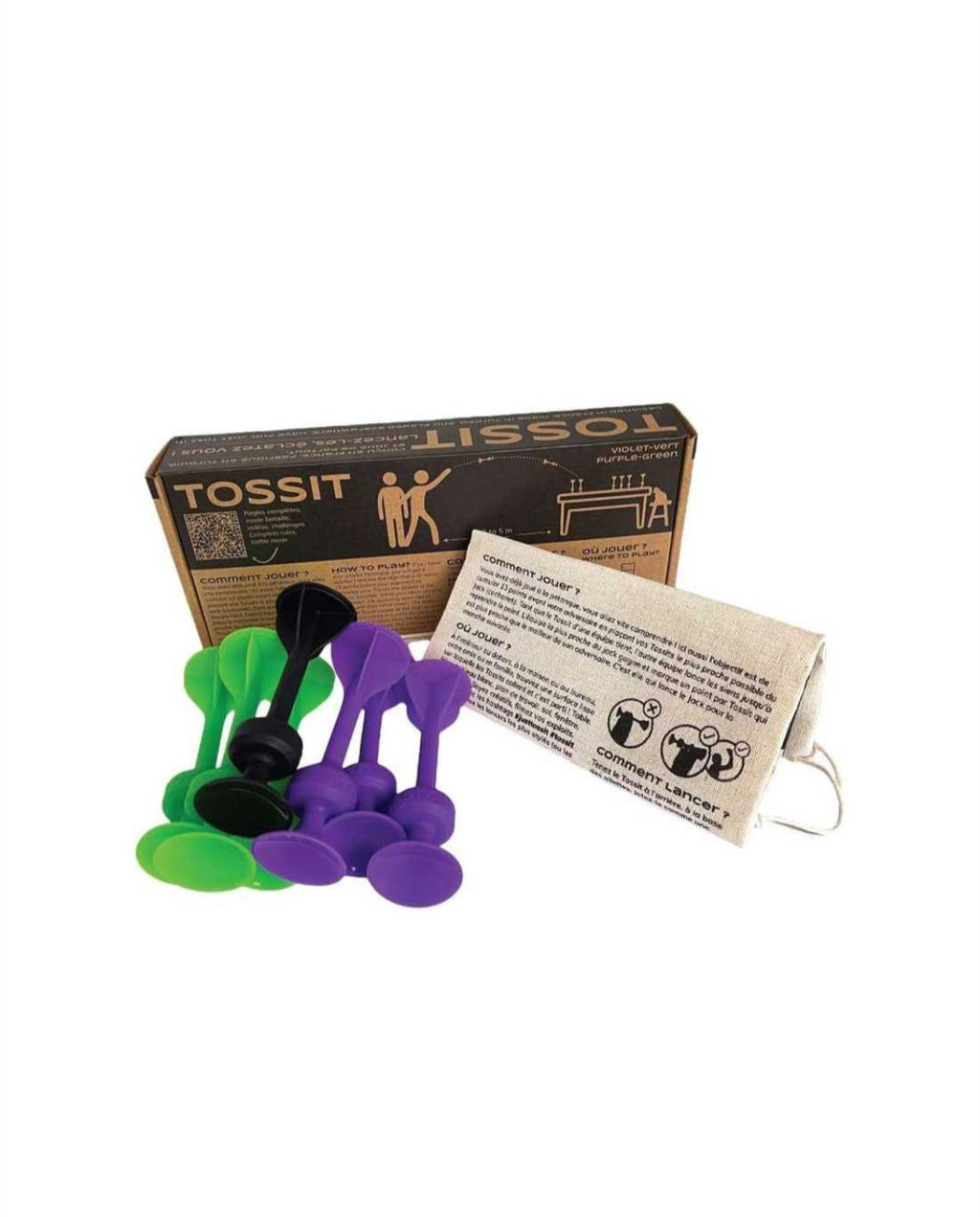 Jeu de fléchettes - Violet & Vert -  Tossit