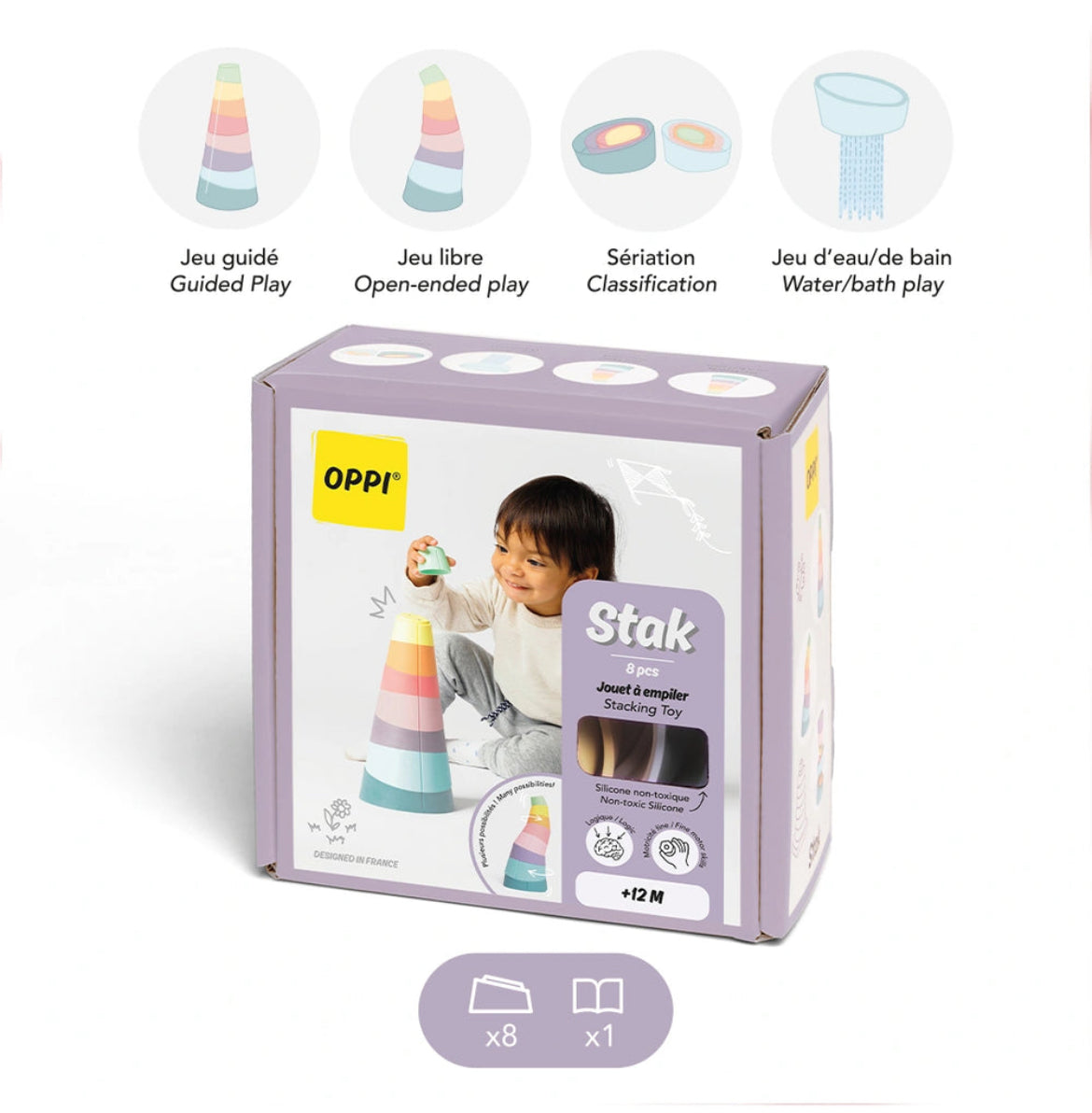 Jouet à empiler - Stak - OPPI