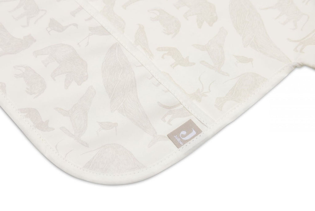 Bavoir imperméable à manches longues - Animal nougat - Jollein