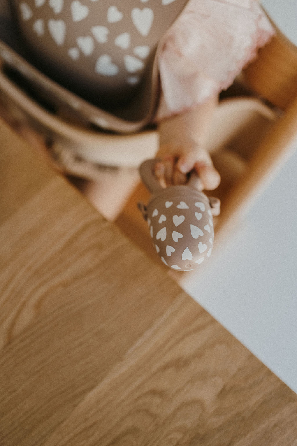 Grignoteuse - Coeurs Taupe rose - Zakuw