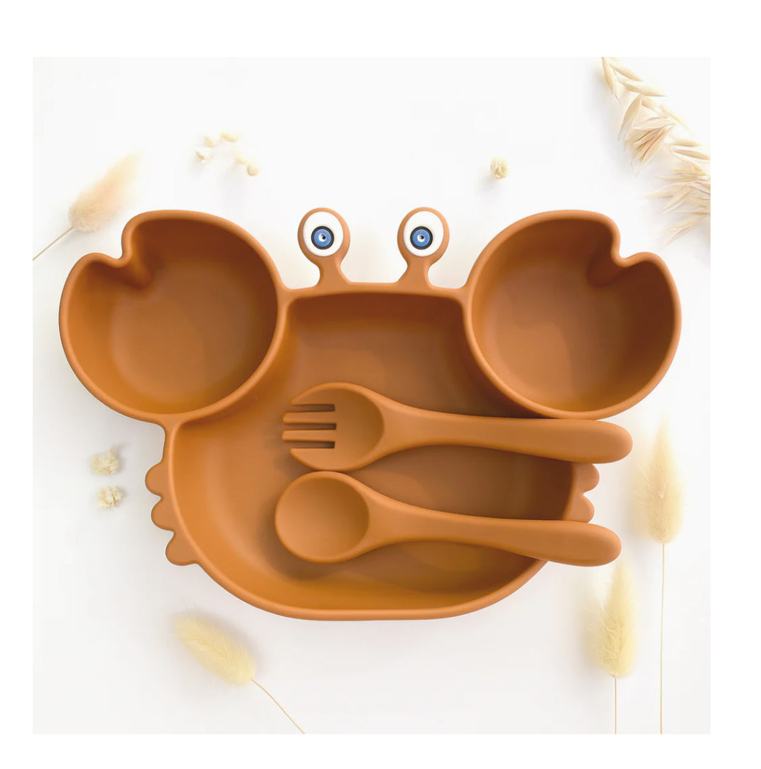 Set vaisselle Gab le Crabe - Ocre - Les Petits Citrons